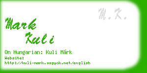 mark kuli business card